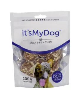 It`s My Dog лакомство за кучета, чипс с патешко и риба, 85 г