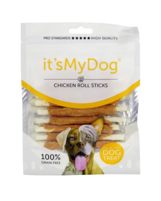 It`s My Dog лакомство за кучета, солети от кожа с пилешко месо, 80 г