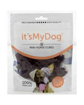 It`s My Dog лакомство за кучета, мини кубчета конско месо, 85 г