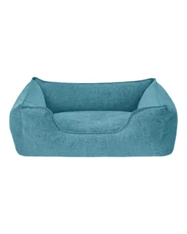 Pet Comfort Alpha легло за кучета и котки, луксозна дамаска, тюркоаз