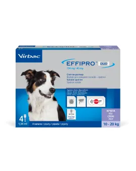 Virbac Effipro Duo – Спот-он пипети за кучета от 10 до 20 кг