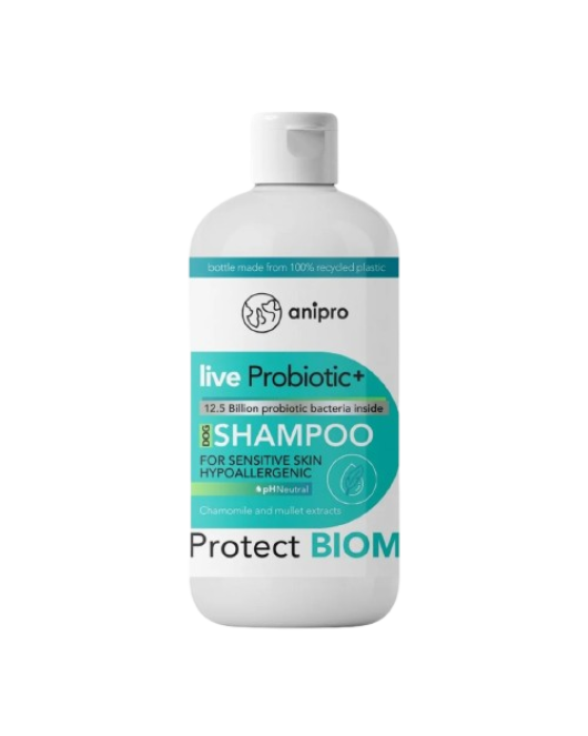 anipro Live Probiotic+ Protеct Biom - пробиотичен шампоан за кучета за защита на микробиома