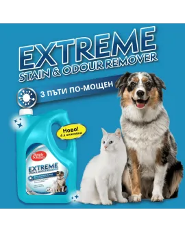 Simple Solution Extreme мощен препарат против петна и миризми от котки и кучета, 4 л