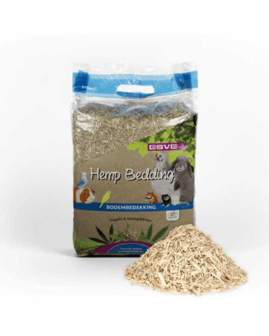 Esve Hemp Bedding конопена постелка за дребни животни и птици, 2.5 кг / 48 л