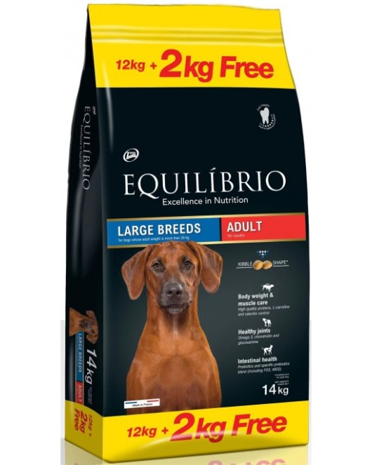 Equilibrio Adult Large Breed - Супер премиум храна за едри и гигантски породи кучета