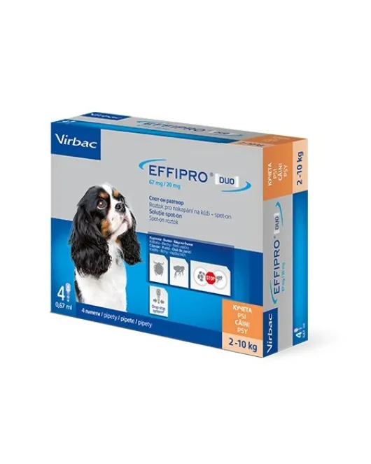 Virbac Effipro Duo – Спот-он пипети за кучета от 2 до 10 кг