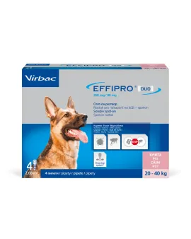 Virbac Effipro Duo – Спот-он пипети за кучета от 20 до 40 кг