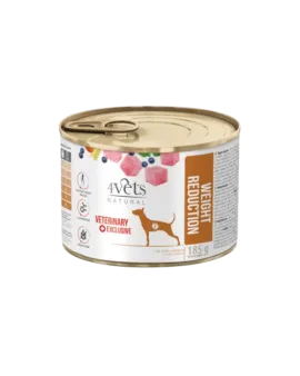 4VETS Natural Vet Cat Pâté, Weight reduction 0.185g – Натурален пастет за котки с витамини и минерали