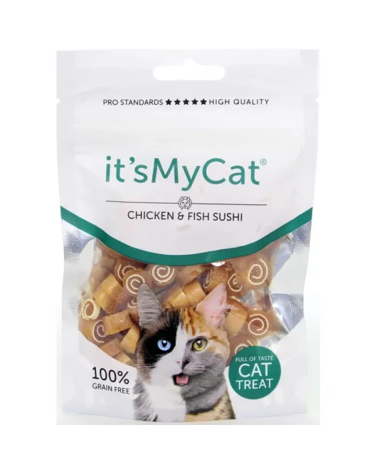It's My Cat Suchi Chicken 50 г - снакс за котки суши пиле и риба