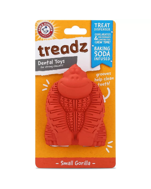 Arm&Hammer Super Treadz Mini Gorilla Играчка за кучета Горила малка