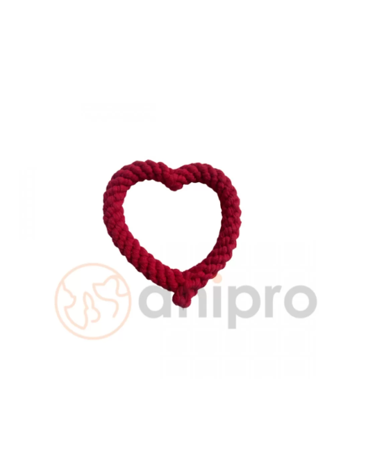 anipro Играчка сърце въже 18 см, 80 г