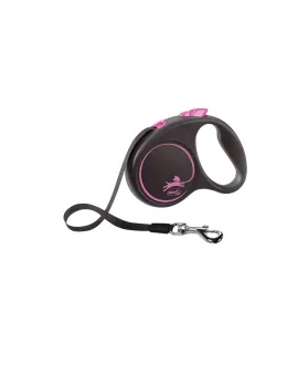 flexi Black Design S - 5м въже, до 12кг, различни цветове