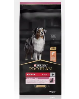 Purina Pro Plan Medium Adult Sensitive Salmon – Храна със сьомга за чувствителни кучета от средни породи