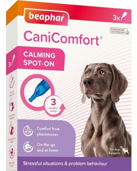 Beaphar CaniComfort Calming Spot On - успокояващи пипети с феромони за кучета