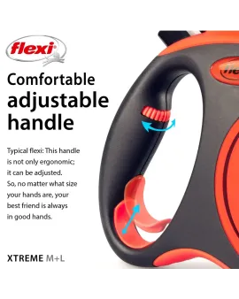 flexi Xtreme L - 5м лента, до 65кг - цвят оранж