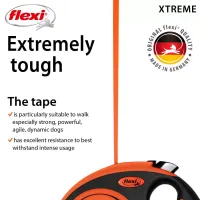flexi Xtreme М - 5м лента, до 35кг - цвят оранж