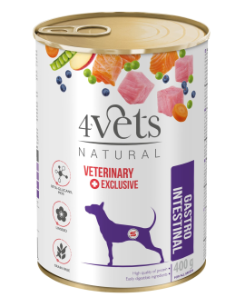 4VETS Natural Vet Wet Food, GASTROINTESTINAL, 400 g – Ветеринарна консерва за кучета