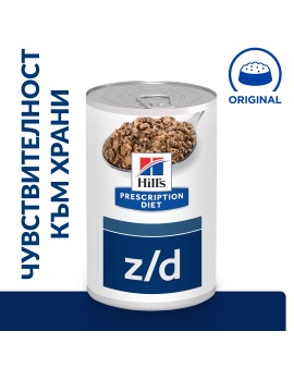 Hill's PRESCRIPTION DIET z/d Food Sensitivities - лечебна мокра храна за кучета с хранителни алергии, консерва (370гр)