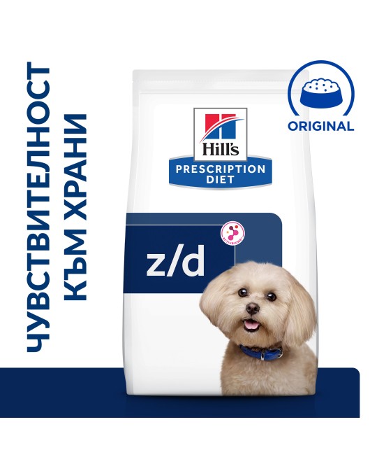 Hill's PRESCRIPTION DIET z/d Mini Food Sensitivities - лечебна суха храна за мини кучета с хранителни алергии 