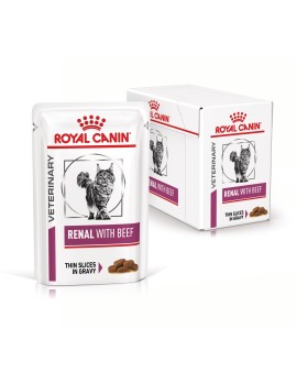 Royal Canin Feline Renal Beef – Мокра храна за котки с бъбречни заболявания, с говеждо
