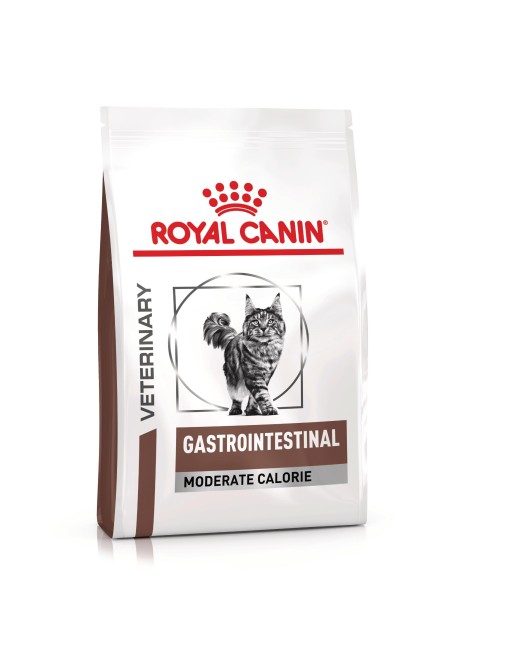 Royal Canin Feline Gastrointestinal Moderate Calorie – Храна за котки с храносмилателни проблеми и склонност към напълняване