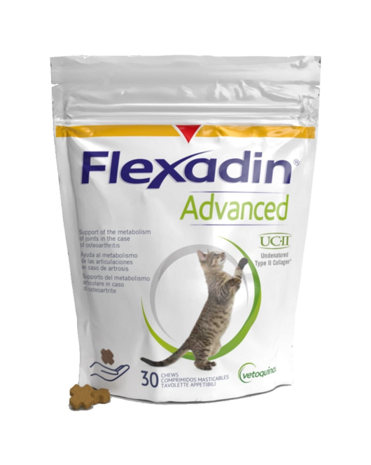 Хранителна добавка за здрави стави за котки Vetoquinol Flexadin Advanced