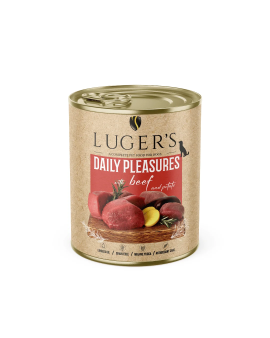 Luger's Dog Food 800 g - говеждо и картофи – Висококачествена консерва за кучета