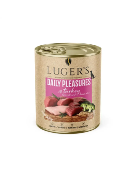 Luger's Dog Food 800 g - пуйка и броколи – Висококачествена консерва за кучета