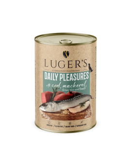 Luger's Dog Food 800 g - риба треска – Висококачествена консерва за кучета
