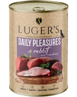Luger's Dog Food 800 g - заешко – Висококачествена консерва за кучета