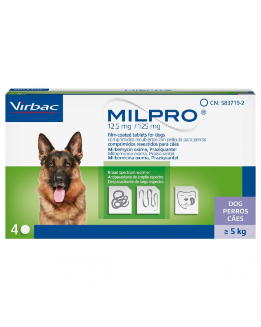 Milpro – Таблетка против глисти и тении за кучета и котки