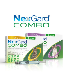 NexGard Combo Cat Spot-on – Пипета срещу вътрешни и външни паразити за котки