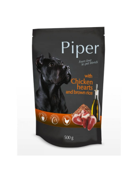Piper Adult Chicken Hearts &amp; Rice – Пауч храна за кучета с пилешки сърца