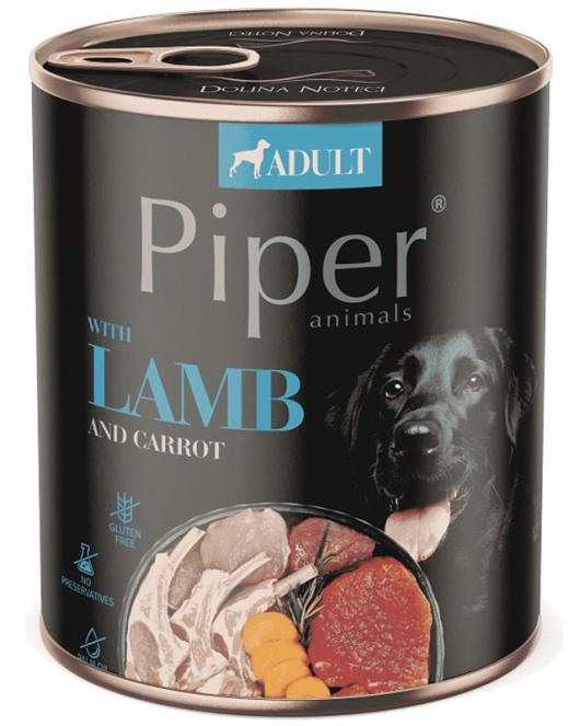 Piper Adult Lamb, Carrot & Rosemary – Консерва за кучета с агнешко и зеленчуци