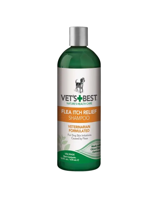 Vet's Best Flea Itch Relief Shampoo шампоан за облекчаване при ухапвания от бълхи, 470 мл